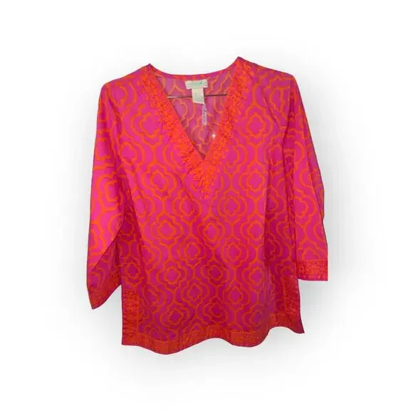 Caribbean Joe Ladies "Swim Suit Cover-up" Size Large EUC - Picture 1 of 2